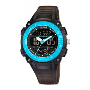 Horlogeband Calypso K5601-4 / K5601-5 / K5601-6 / K5601-8 Rubber Zwart