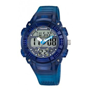 Horlogeband Calypso K5601-7 Rubber Blauw