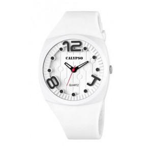 Horlogeband Calypso K5633/1 Kunststof/Plastic Wit