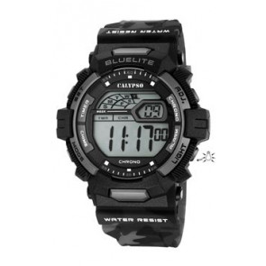 Horlogeband Calypso K5693-4 Kunststof/Plastic Zwart 27mm