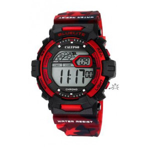 Horlogeband Calypso K5693-6 Kunststof/Plastic Rood 27mm