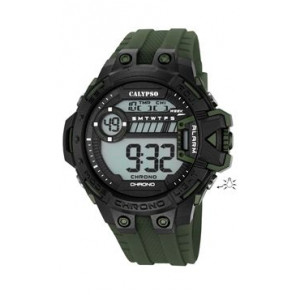 Horlogeband Calypso K5696-6 Kunststof/Plastic Groen 20mm