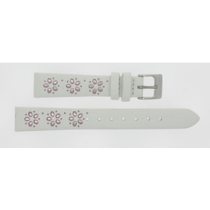 Horlogeband Calypso k5712 /2 Leder Wit 14mm