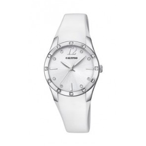 Horlogeband Calypso k5714-1 Kunststof/Plastic Wit 17mm