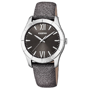Horlogeband Calypso K5718-3 Leder Grijs 17mm