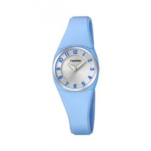 Horlogeband Calypso K5726-3 Kunststof/Plastic Lichtblauw