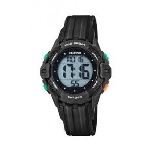 Horlogeband Calypso K5740-6 Kunststof/Plastic Zwart 20mm