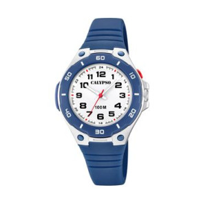 Horlogeband Calypso K5758-1 / K5758-2 Kunststof/Plastic Blauw 10mm