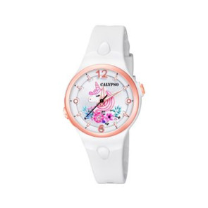 Horlogeband Calypso K5783-1 Kunststof/Plastic Wit