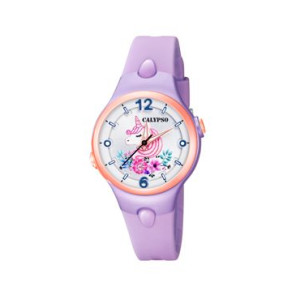 Horlogeband Calypso K5783-3 / K5783-A / K5783-C Kunststof/Plastic Paars