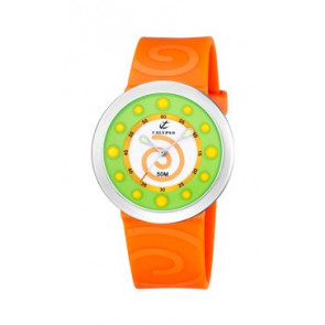 Horlogeband Calypso K6051-6 Rubber Oranje