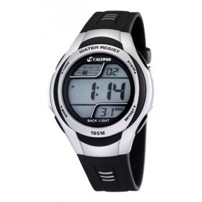 Horlogeband Calypso K6055-1 Kunststof/Plastic Zwart 16mm