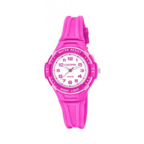 Horlogeband Calypso K6070-5 Rubber Roze