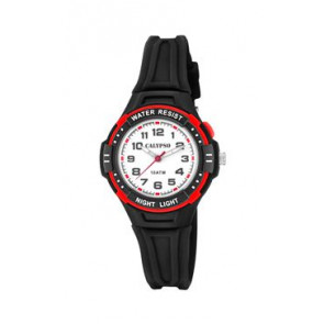 Horlogeband Calypso K6070-6 Rubber Zwart