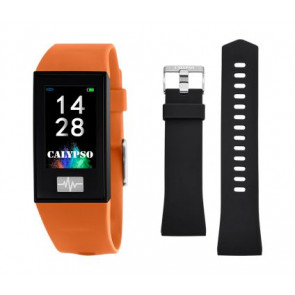 Horlogeband Smartwatch Calypso K8500.3 Kunststof/Plastic Zwart 13mm