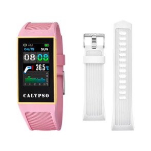 Horlogeband Smartwatch Calypso K8502-1 Rubber Roze