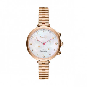 Horlogeband Smartwatch Kate Spade New York KST23206 Staal Rosé 12mm