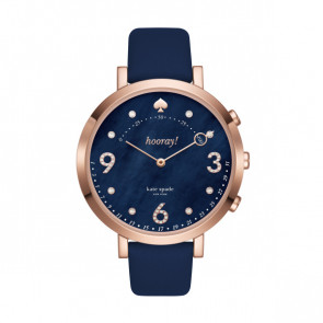 Horlogeband Smartwatch Kate Spade New York KST23210 Leder Blauw 16mm