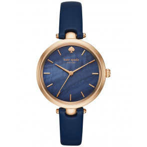 Horlogeband Kate Spade New York KSW1157 Leder Blauw 6mm