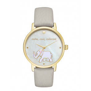 Horlogeband Kate Spade New York KSW1208 Leder Beige 16mm