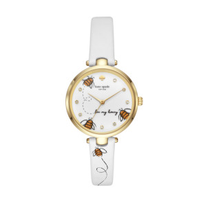 Horlogeband Kate Spade New York KSW1416 Leder Wit