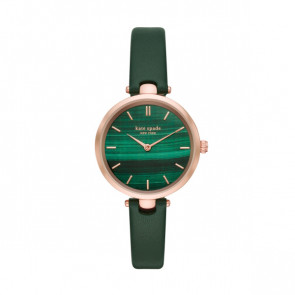 Horlogeband Kate Spade New York KSW1529 Leder Groen 12mm
