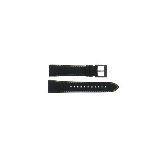 Horlogeband Seiko 7T62-0KV0 (04B) / SNAE67P1 / L01M012M0 / Sportura Leder Zwart 21mm
