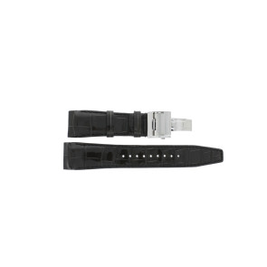 Horlogeband Seiko 7X52-0AK0 / SAS038J1 / L0BG012J9 Krokodillenleer Grijs 24mm