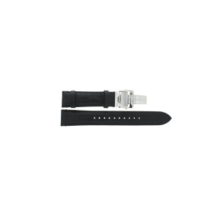 Horlogeband Seiko SRPA13J1 / 4R35-01A0 / L0FR011J0 Leder Zwart 20mm