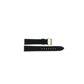 Horlogeband Seiko Premier / 7N89-0AY0 / SXB432P1 / L0G1011K0 Leder Zwart 16mm