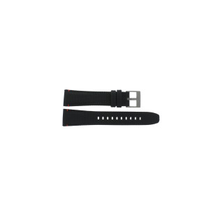 Horlogeband Seiko SSB359P1 / 8T63-00L0 / L0KF011N0 Leder/Textiel Zwart 22mm