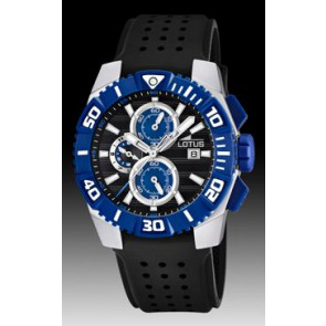 Horlogeband Lotus 15778-D Rubber Zwart 26mm