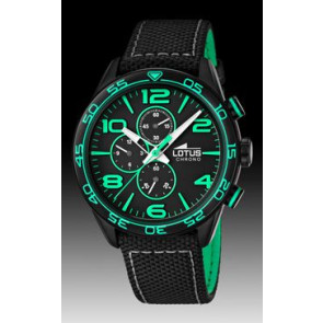 Horlogeband Lotus 15780-4 Leder Zwart