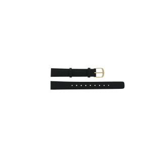 Horlogeband Casio LA670WEA-1EF / LA670WEA-1 / 10433814 Leder Zwart 13mm