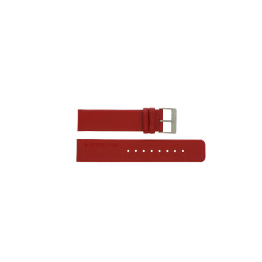 Horlogeband Rolf Cremer LB027.06 / Spirale Leder Rood 20mm