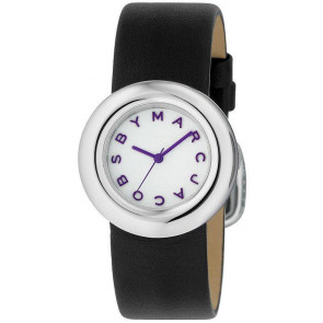 Horlogeband Marc by Marc Jacobs MBM1127 Leder Zwart 20mm