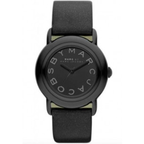 Horlogeband Marc by Marc Jacobs MBM1186 Leder Zwart 18mm