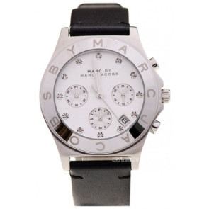 Horlogeband Marc by Marc Jacobs MBM1189 Leder Zwart