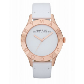 Horlogeband Marc by Marc Jacobs MBM1201 Leder Wit 18mm