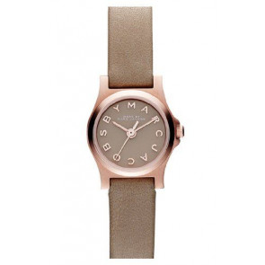 Horlogeband Marc by Marc Jacobs MBM1239 Leder Taupe 10mm