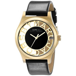 Horlogeband Marc by Marc Jacobs MBM1246 Leder Zwart 20mm