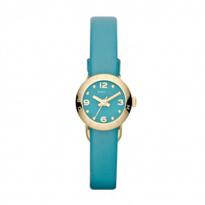 Horlogeband Marc by Marc Jacobs MBM1253 Leder Turquoise 10mm