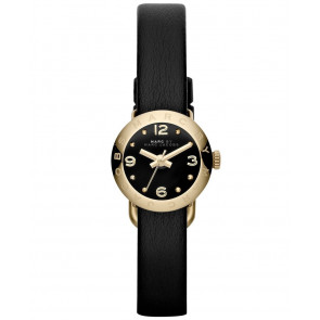 Horlogeband Marc by Marc Jacobs MBM1254 Leder Zwart 10mm