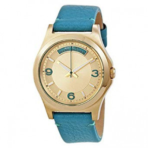 Horlogeband Marc by Marc Jacobs MBM1263 Leder Turquoise 20mm