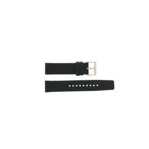 Horlogeband Marc by Marc Jacobs MBM1264 Leder Zwart 20mm
