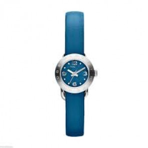 Horlogeband Marc by Marc Jacobs MBM1289 Leder Blauw 10mm