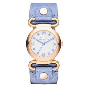 Horlogeband Marc by Marc Jacobs MBM1307 Leder Blauw 24mm