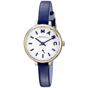 Horlogeband Marc by Marc Jacobs MBM1354 Leder Blauw 8mm