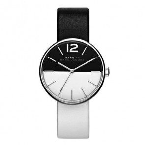 Horlogeband Marc by Marc Jacobs MBM1366 Leder Zwart 18mm