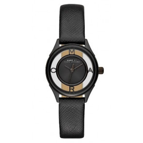 Horlogeband Marc by Marc Jacobs MBM1384 Leder Zwart 12mm